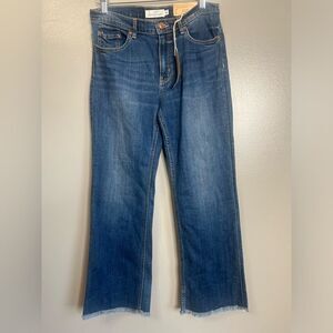 H & M L. O.‎ G. G. Jeans kick flare fringe cropped leg size 27 New preppy